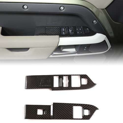 2Pcs ABS Window Lift Switch Button Trim for Land Rover Defender 90 2020-2022 - Picture 25 of 32