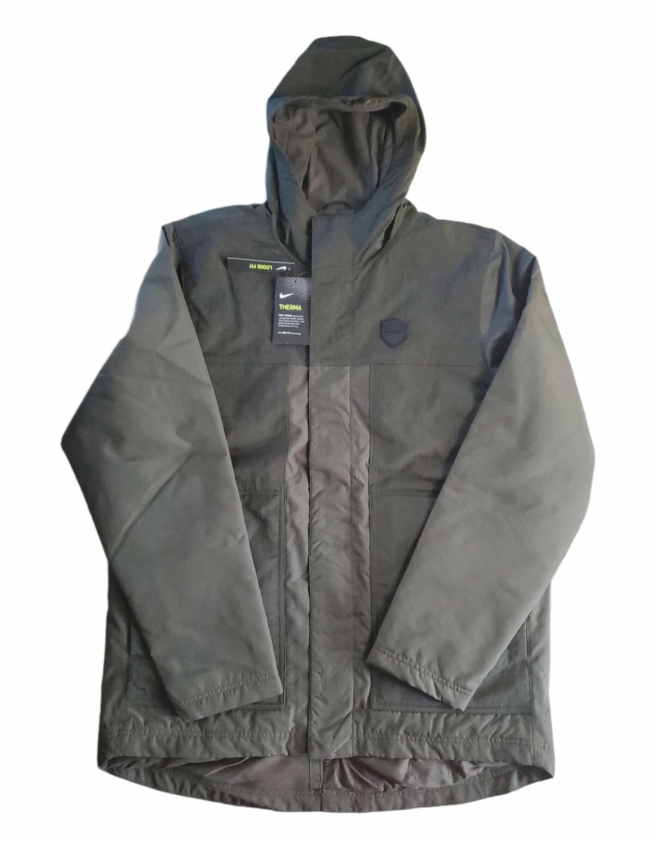 Nike Lebron James Protect Therma Jacket Sequoia Green AT3902 355
