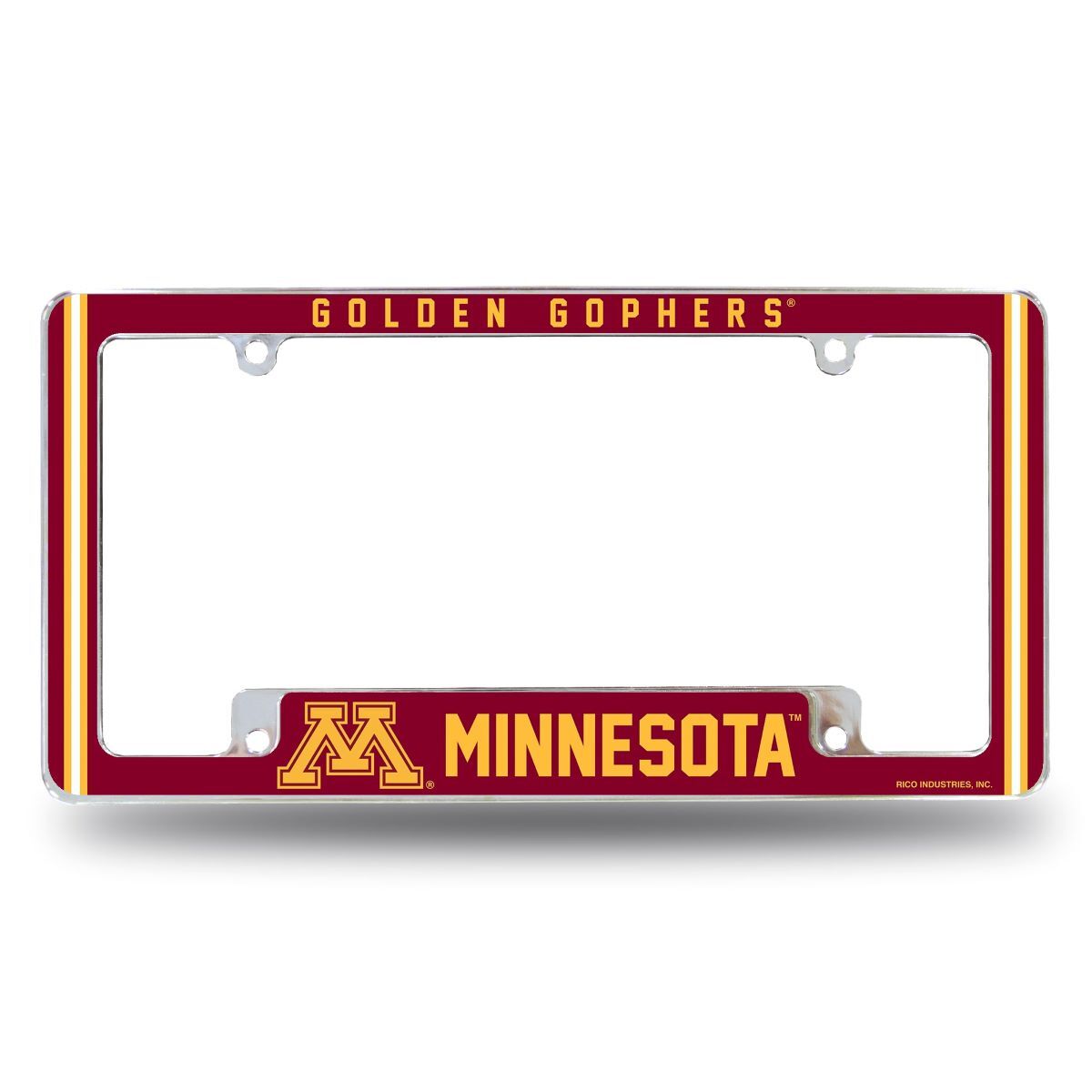 Minnesota Gophers Metal License Plate Frame with Full Frame Team