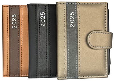 Taschenkalender 2025 mit Stift A7 Notiz Terminplaner Kalender Timer Buchkalender