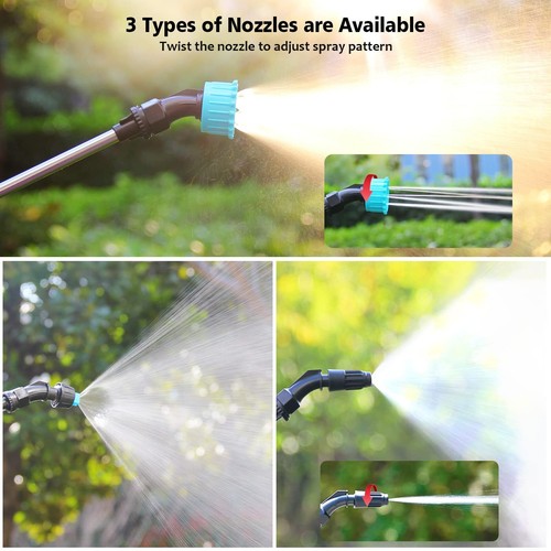 Drucksprüher 5 Liter Manometer Garten Pflanzensprüher Unkraut Pumpsprüher 5L - Bild 5 von 18