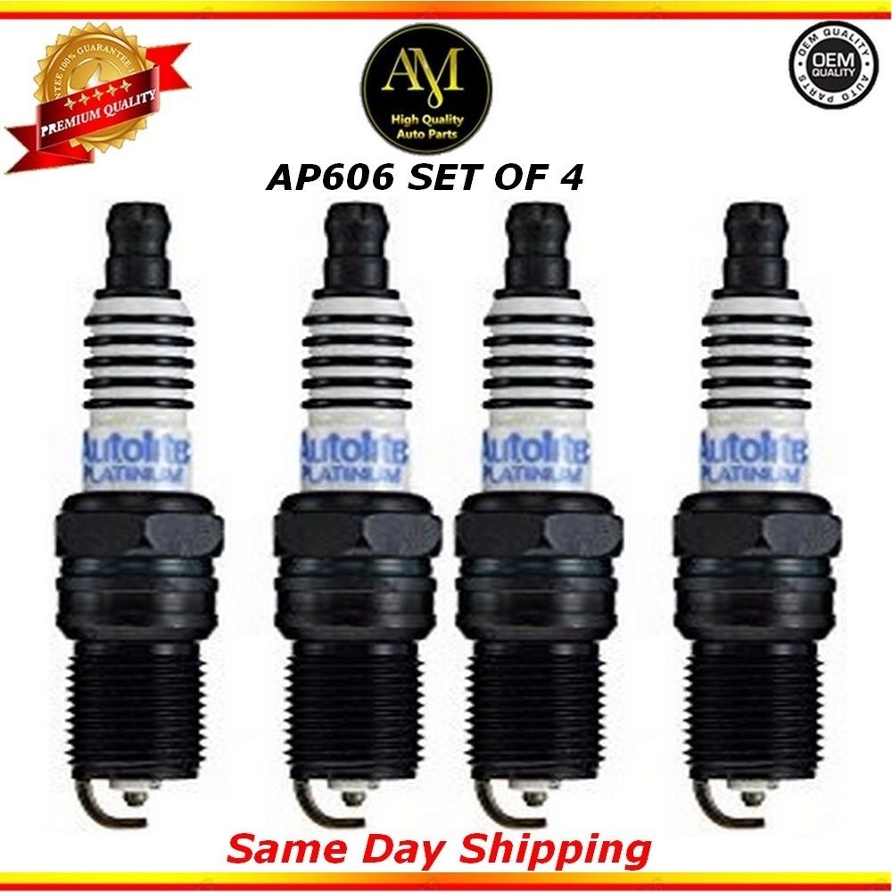 Platinum Spark Plugs AP606 Set of 4 For 04/14 GMC Chevrolet Pontiac 3.4L 3.8L