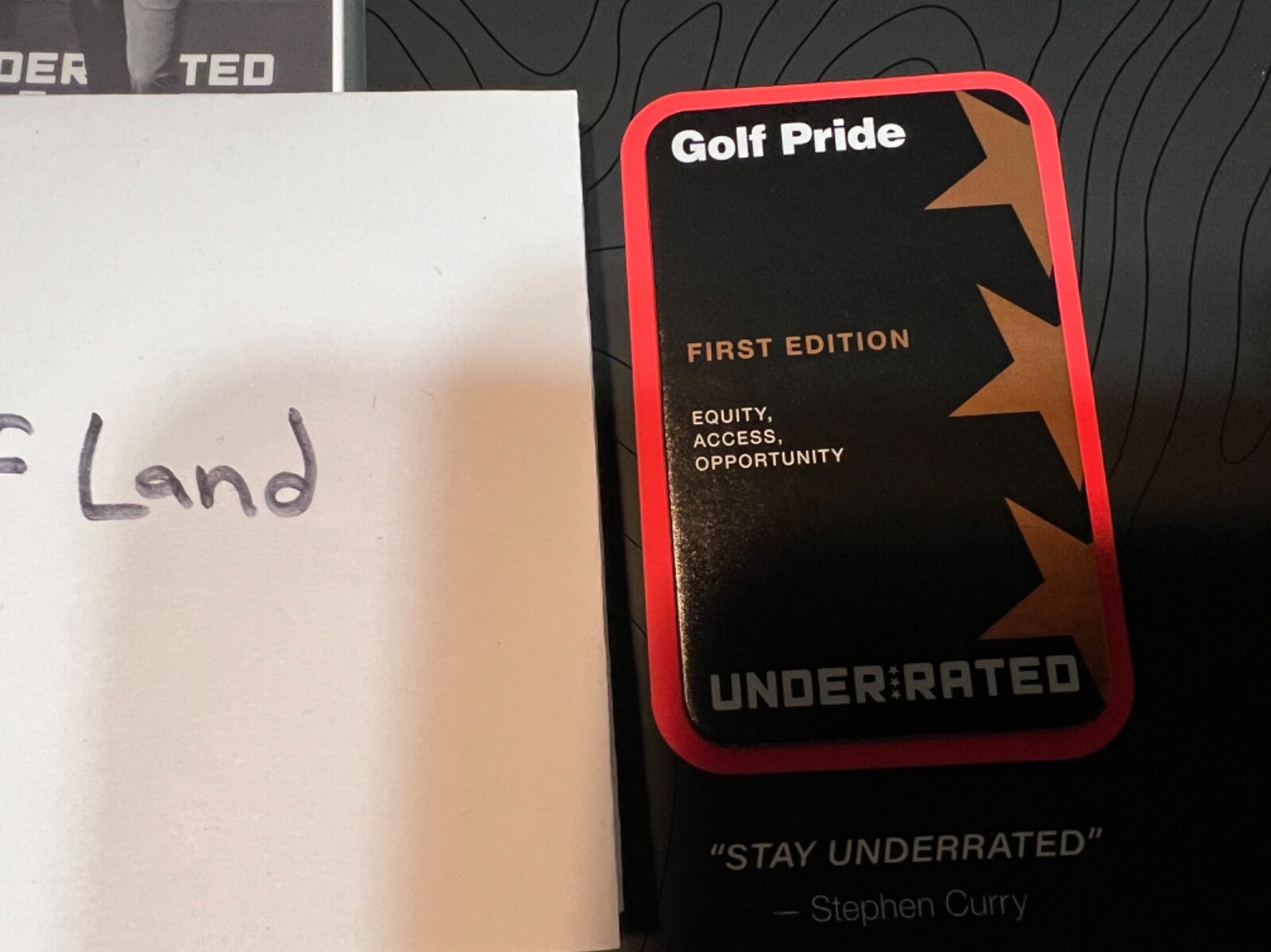 RARE 1ST Edition Golf Pride X Underrated Limited Edition Grips Set Steph Curry