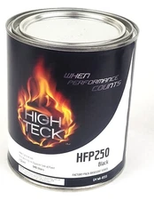 High Teck HFP 250 GM 8555 Ebony Black Basecoat Automotive Paint Quart