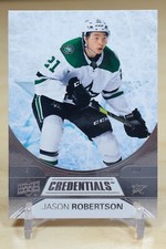 2021-22 UD Credentials Base #14 Jason Robertson - Dallas Stars