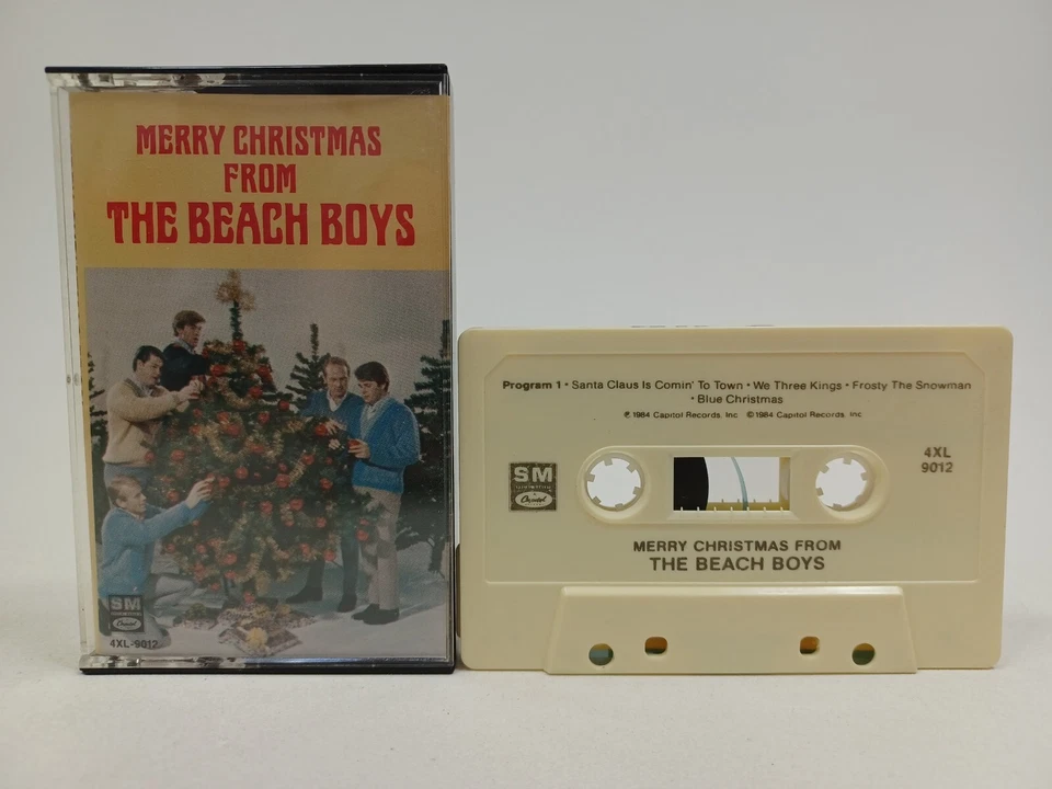 The Beach Boys Merry Christmas Cassette Tape 1984 VTG Holiday Music Foto 3 de 4