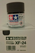 Tamiya acrylic paint XF-24 Dark Grey 23ml.