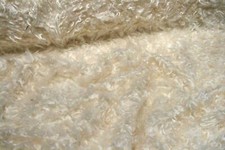 Faux Fur Fabric SHAGGY CREAM - All Sizes Bulk Discounts