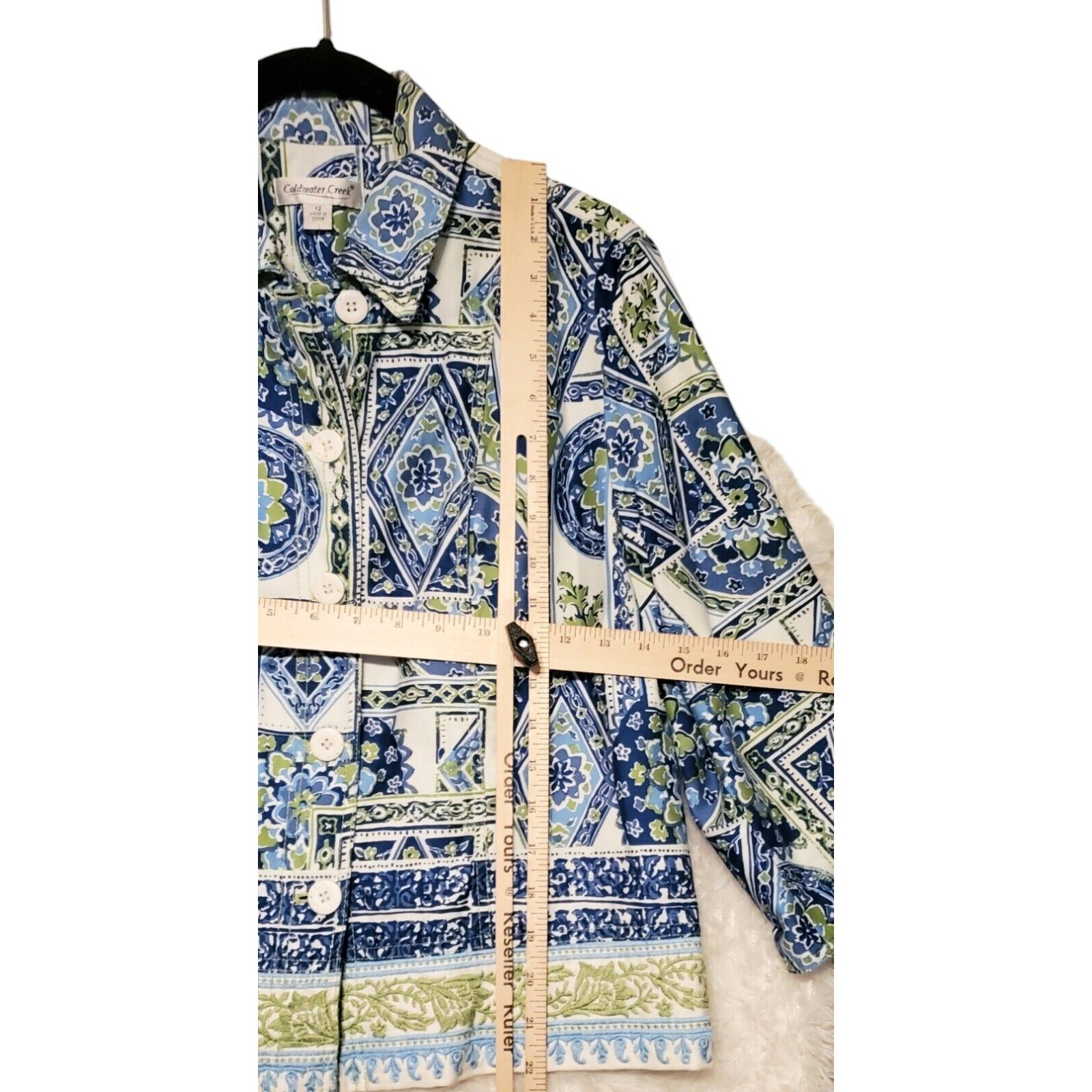 Modern statement Coldwater Creek Jacket size 12 L… - image 3