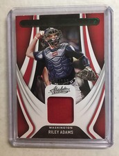 2022 Absolute Riley Adams Rookie Threads Patch Green Parallel #d 19/199