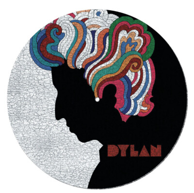 BOB DYLAN DJ SLIPMAT FILZMATTE BLONDE ON BLONDE FACE PSYCHEDELIC
