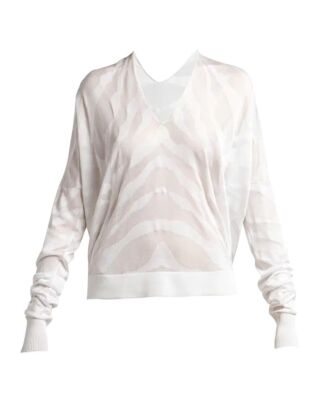 $1750 Tom Ford Women's White Dolman-Sleeve Top Size XS
