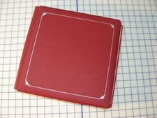 CREATIVE MEMORIES 12 X 12 Scrapbook w/ 27 pp protectors - Red embossed cover