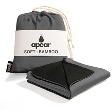 16-in-1 Compact Travel Blanket with Bag Reversible, Ultra Soft Bamboo Ai