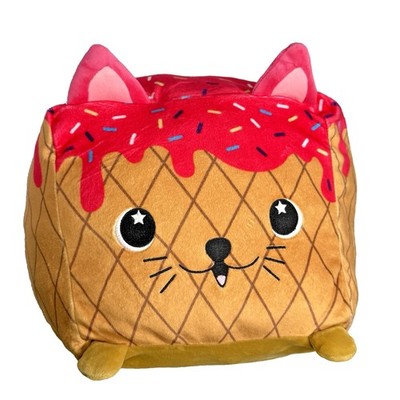 Moosh Moosh Dulce Ice Cream Cone Kitty Cat Sprinkles Plush 10  Soft Cuddle Toy-