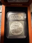 2007 Silver Eagle MS70 ICG CERTIFIED First Day Of Issue  In box