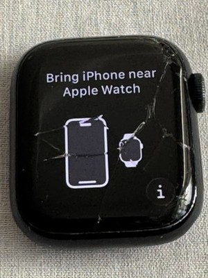 Apple Watch Series 9 41mm GPS Aluminiumgehäuse mit Sportarmband | Glasbruch!