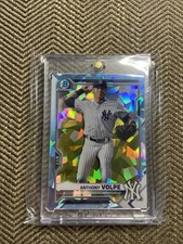2021 Topps Bowman Sapphire Chrome Prospects Anthony Volpe BCP-85 Aqua /99 RC