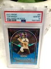 2022 Panini Prizm #B-1 TOM BRADY Brilliance Blue Ice #82/99 PSA GEM MT 10