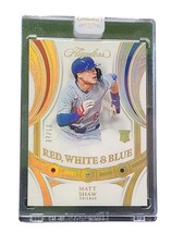 2025 Panini Flawless Baseball Matt Shaw #No. 20 Red, White & Blue 07/10