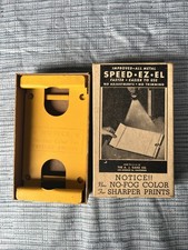 Speed-EZ-EL By A J Ganz Co 2R Wallet 2 1/2 x 3 1/2 Darkroom Easel,