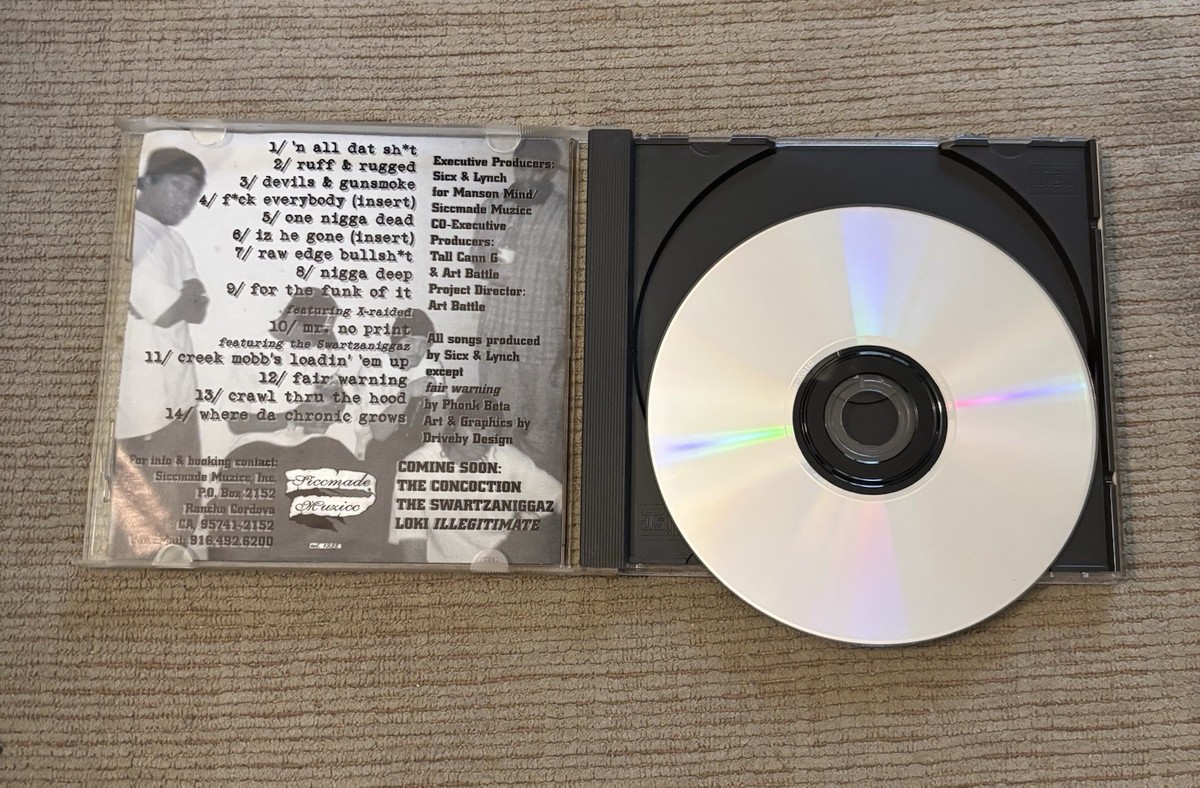 Sicx & Brotha Lynch Hung Nigga Deep CD 1998 Siccmade Muzicc