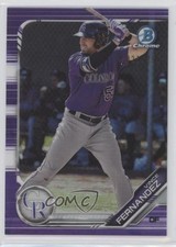 2019 Bowman Draft Chrome Purple Refractor 21/250 Vince Fernandez #BDC-137 xp6