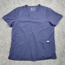 FIGS Scrub Top Womens XL Navy Blue Technical Collection Medical Uniform FW1100