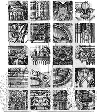 Tim Holtz Cling Rubber Stamps Creative Blocks CMS464 Stamper Anonymous