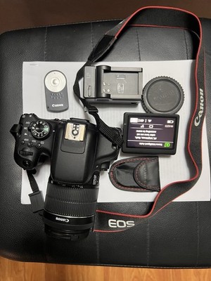 Canon EOS Rebel T6i 24.2MP DSLR Black w/ 18-55mm f/3.5-5.6 Lens Kit