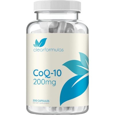 Quick Absorption CoQ10 200mg - Coenzyme Q10 Potent Antioxidant for Heart Ener...