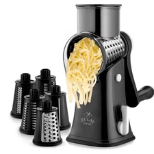 New Zulay Rotary Cheese Grater - Upgraded Suction Base & Handle