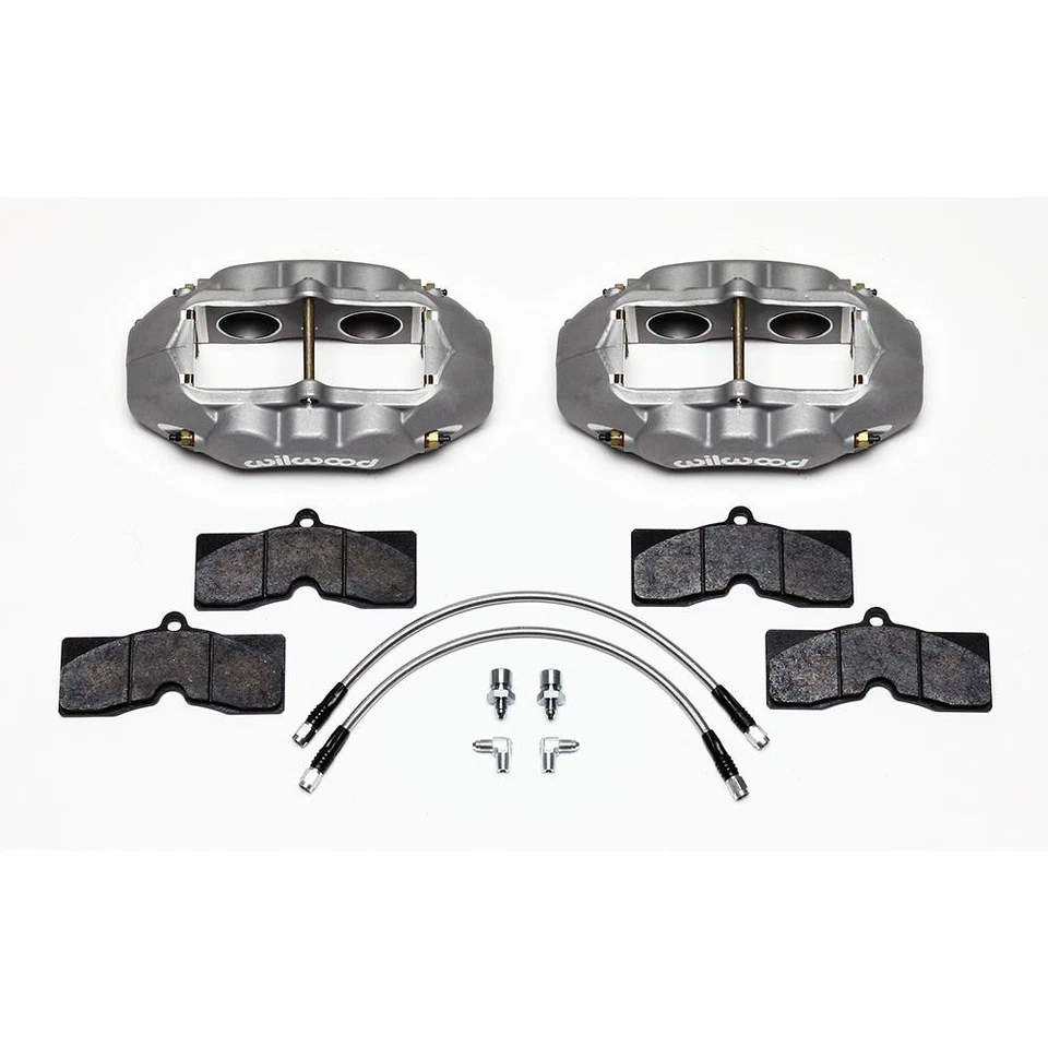 Wilwood 140-10789 D8-4 Front Caliper Kit, 65-82 Corvette C2/C3, Clear - Image 2 of 4