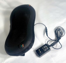 Shiatsu Neck  Back Massager Pillow w/ Heat  AC Adapter   Black C1 