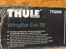Thule Wingbar Evo 118 Cm Roof Bars 711200 47 Inches Aluminium New In Box Thule Wingbar Evo 118 Cm Roof Bars 711200 47 Inches Aluminium New In Box