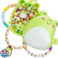 Original Squishmallows Wendy The Frog Bracelet Kit, Makes 3 Acces