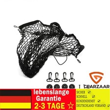Auto Gepäcknetz 110x60cm PKW KFZ Netz Organizer + 4x Haken Trennnetz Autonetz
