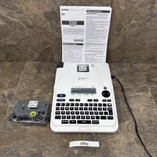 Brother P-Touch Label Maker Labeler PT-2040SC Printer 2 Rolls TZe Tape AC Adapt