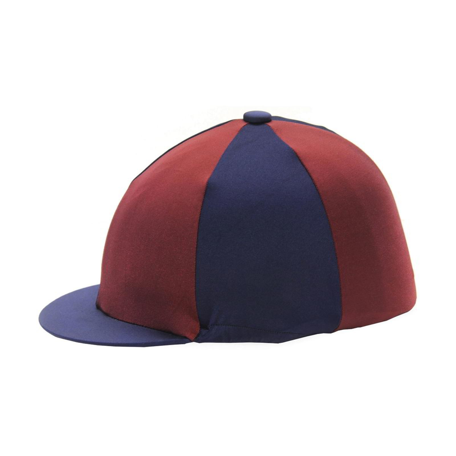 Hy Two Tone Lycra Silks - Navy/Burgundy