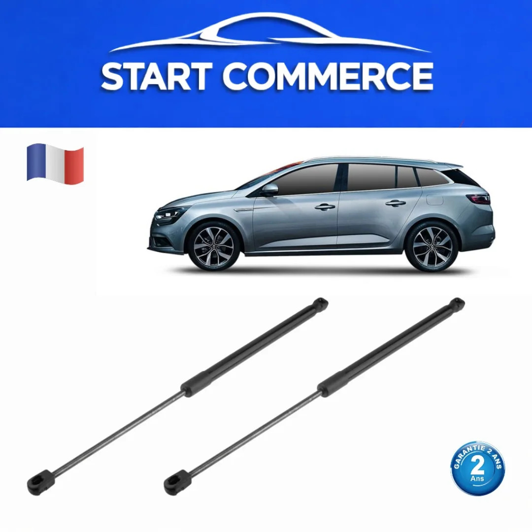 Vérins de coffre pour Renault Megane IV Grandtour - Paire d'amortisseurs de hayon 904506697R