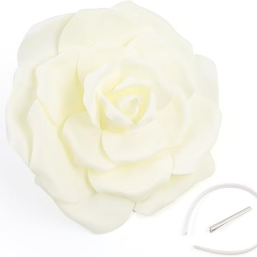Grand chapeau de fleur coiffe accessoire photo grande fleur bandeau fleur chapeau fascinant - Photo 6/19