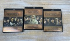 Lord of The Rings Fellowship Two Towers Return King Extended Blu-ray DVDs Read