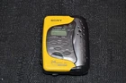 Sony wm-FS473 Walkman cassette player AM FM radio sports yellow vintage vtg