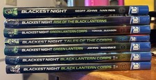 BLACKEST NIGHT Green Lantern 7 Hardcover Lot DC Comics Geoff Johns Black Lantern
