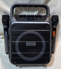 Portable Speaker and Dual Microphone Karoke System Topkidon Fuuntoke-01 NIB