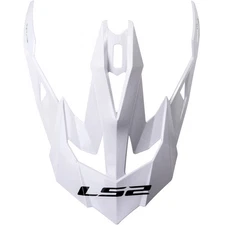 LS2 Subverter Helmet Replacement Visor Peak Solid Gloss White