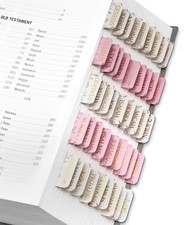 Bible Tabs for Women  Men, Laminated Bible Tabs for Study Bible, Large Print...
