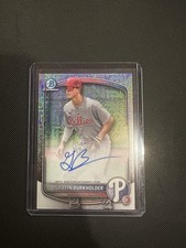 2025 Bowman Chrome Griffin Burkholder Mega Box Mojo Propsect Auto Phillies