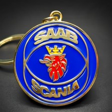 Saab Keychain Badge Metal Vtg Emblem Sonett 900 Turbo 340 Gripen Scania 99 Gift Saab Keychain Badge Metal Vtg Emblem Sonett 900 Turbo 340 Gripen Scania 99 Gift