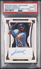 2023 NATIONAL TREASURES ROOKIE SIG HOLO GOLD JUNIOR CAMINERO 24/25 PSA 10 AUTO